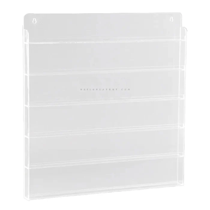 Acrylic Double Rows Polish Wall Rack (192 Bts)