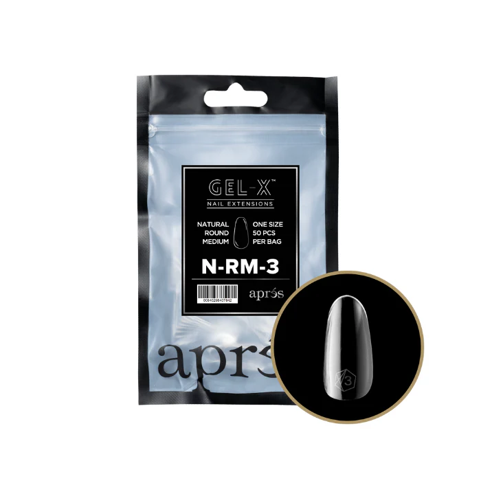 APRES Gel-X Natural Round 2.0 Refill Bag - Image 19