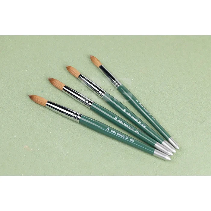 AREE Beauty 100% - Kolinsky Brush Emerald Wood #20 (Buy5get1) - Image 3