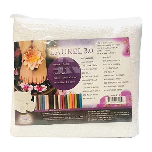 BRIDGETTE Pedi Towel 29x16 Black 12 pcs - Image 4