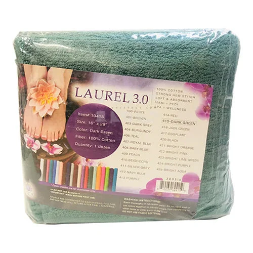 BRIDGETTE Pedi Towel 29x16 Black 12 pcs - Image 5