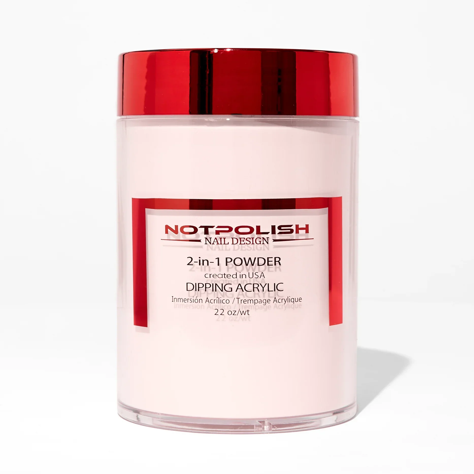 NOTPOLISH 2 in 1 Powder - Light Pink Refill - 22 oz