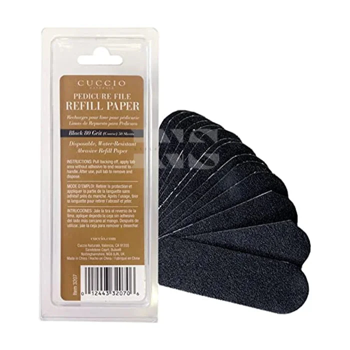 Cuccio File Refill Paper 80 Grit (Coarse) 50/Pk