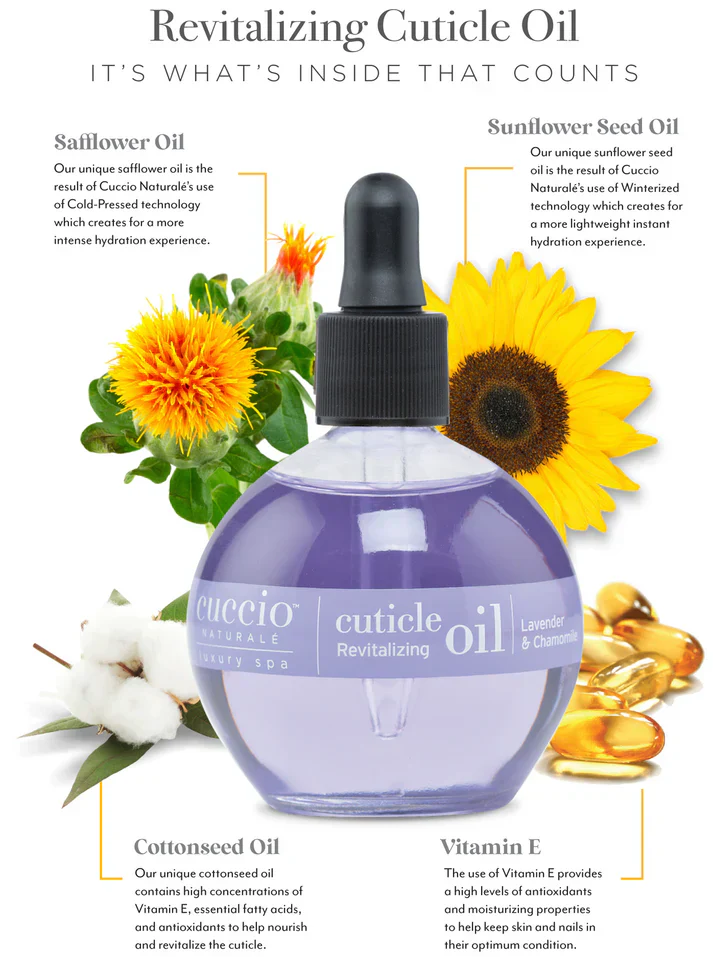 Cuccio Lavender & Chamomile Cuticle Oil 2.5 oz - Image 2