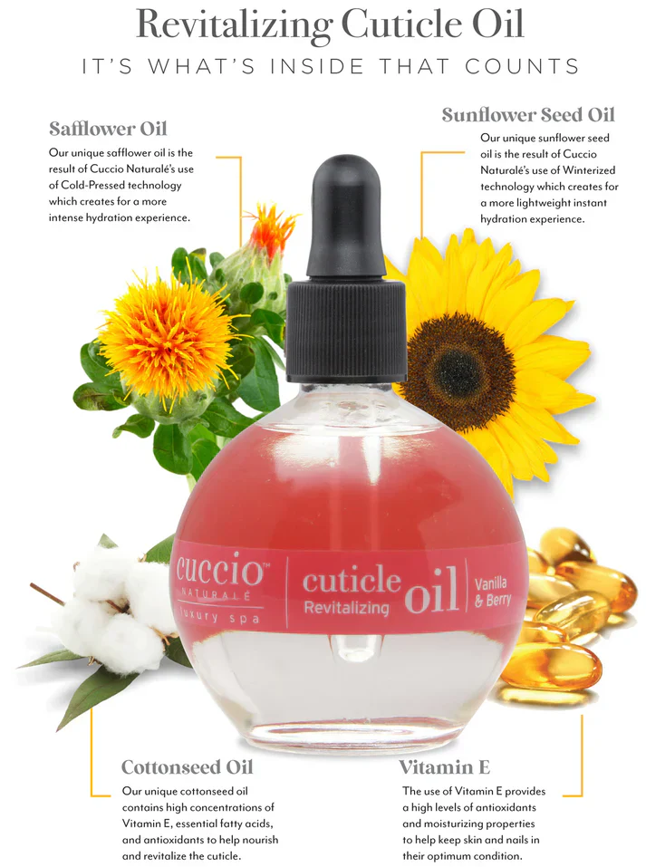 Cuccio Vanilla & Berry Cuticle Oil 2.5 oz - Image 2