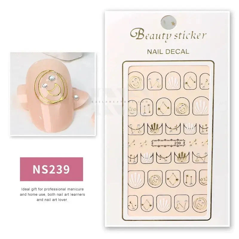 Design Nail Sticker 3D Art - NS239