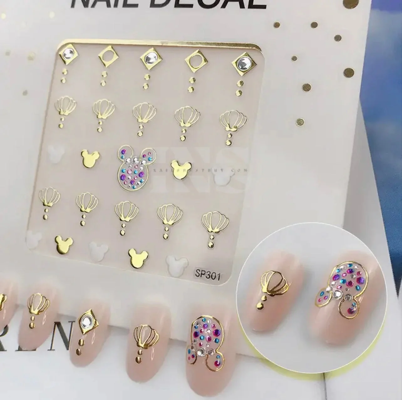 Design Nail Sticker 3D Art - SP301