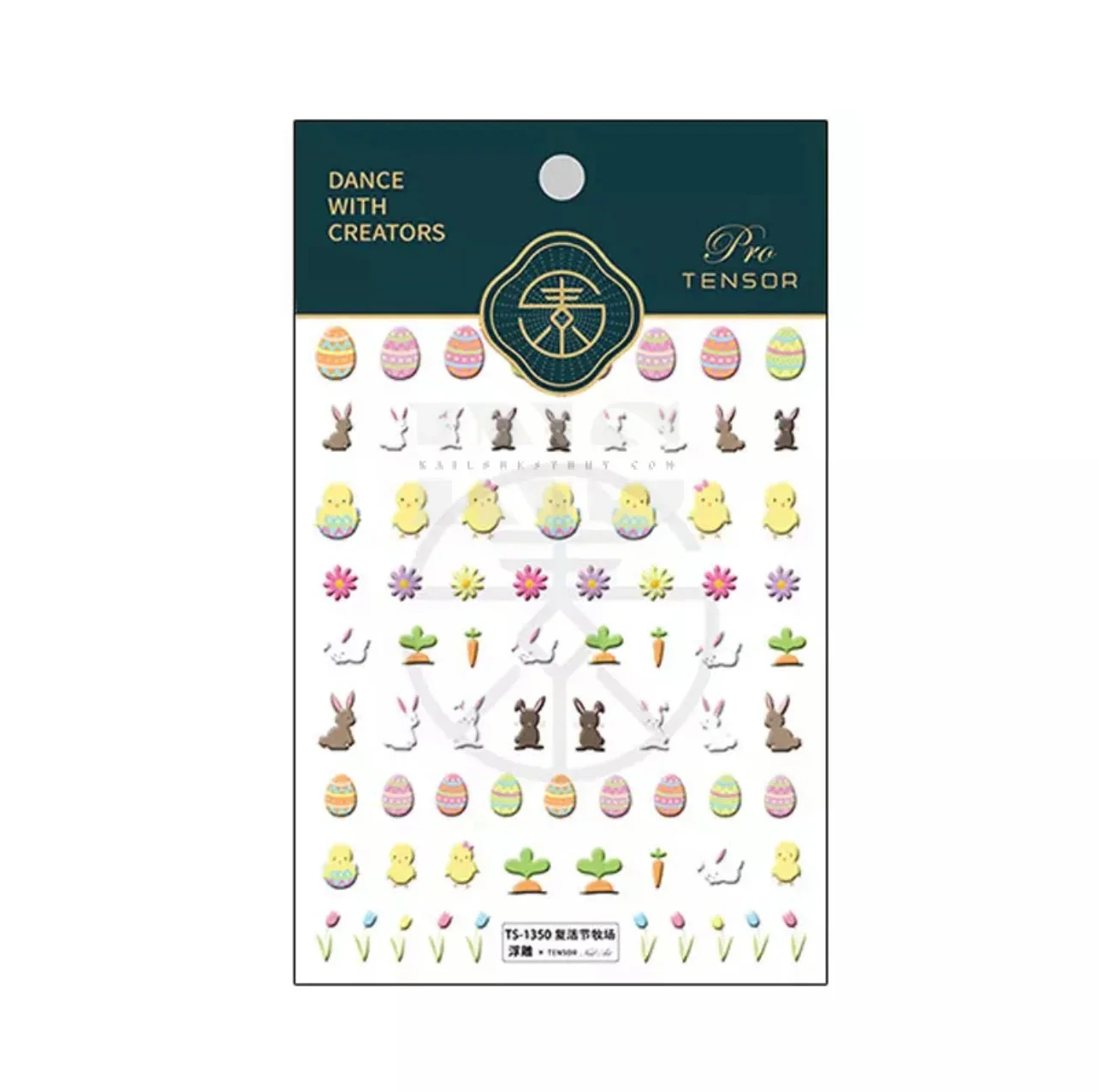 Design Nail Sticker 5D Art - Easter 1350