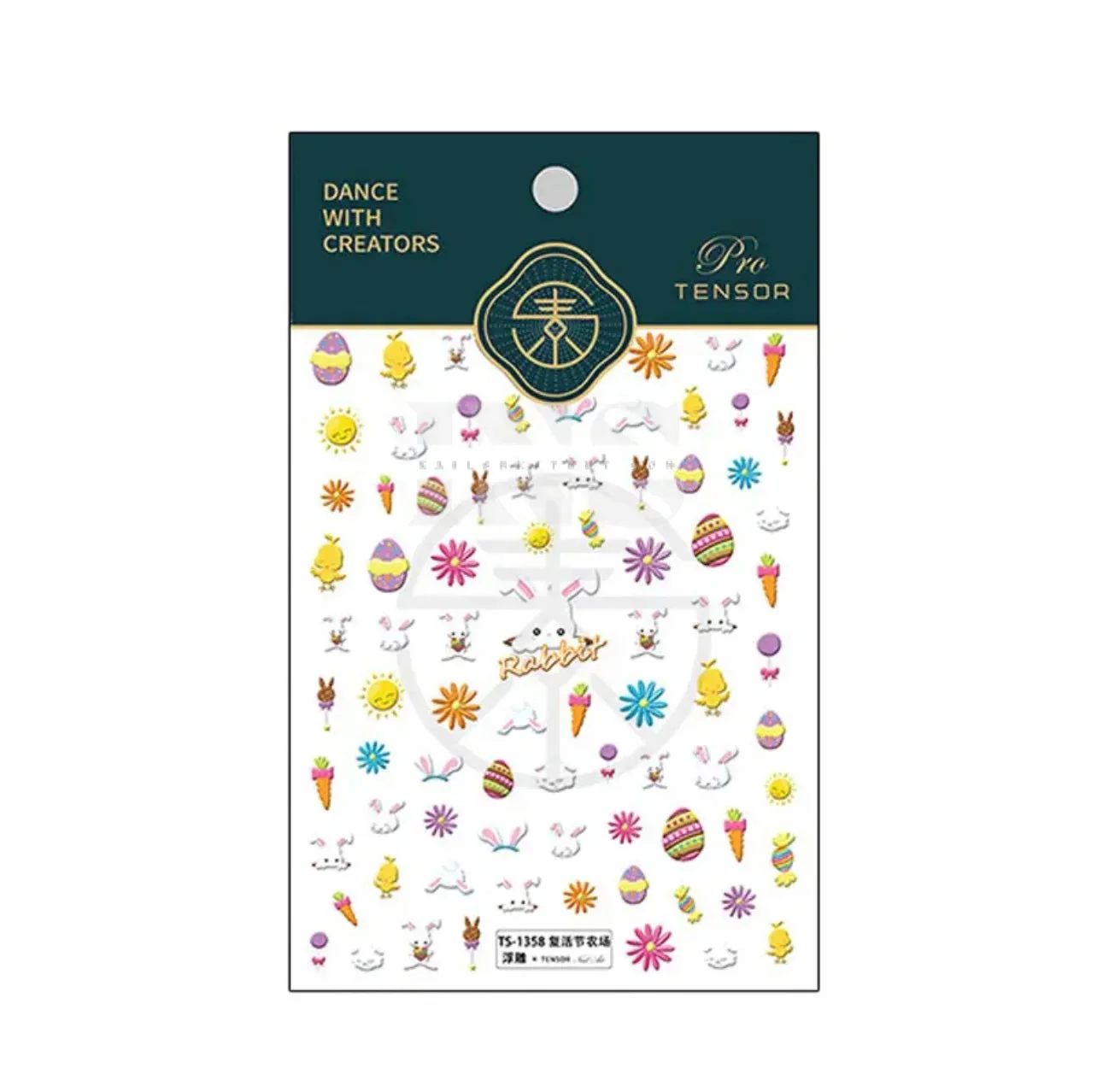 Design Nail Sticker 5D Art - Easter 1358