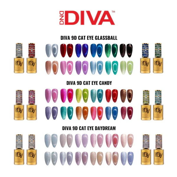 Diva Framed Color Chart 9D Cat Eye - Image 2