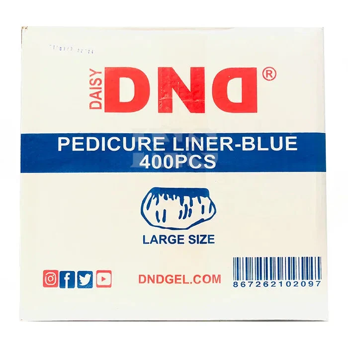 DND Disposable Pedicure Liner Blue 400/Box - 108/Pallet (W1) - Image 4