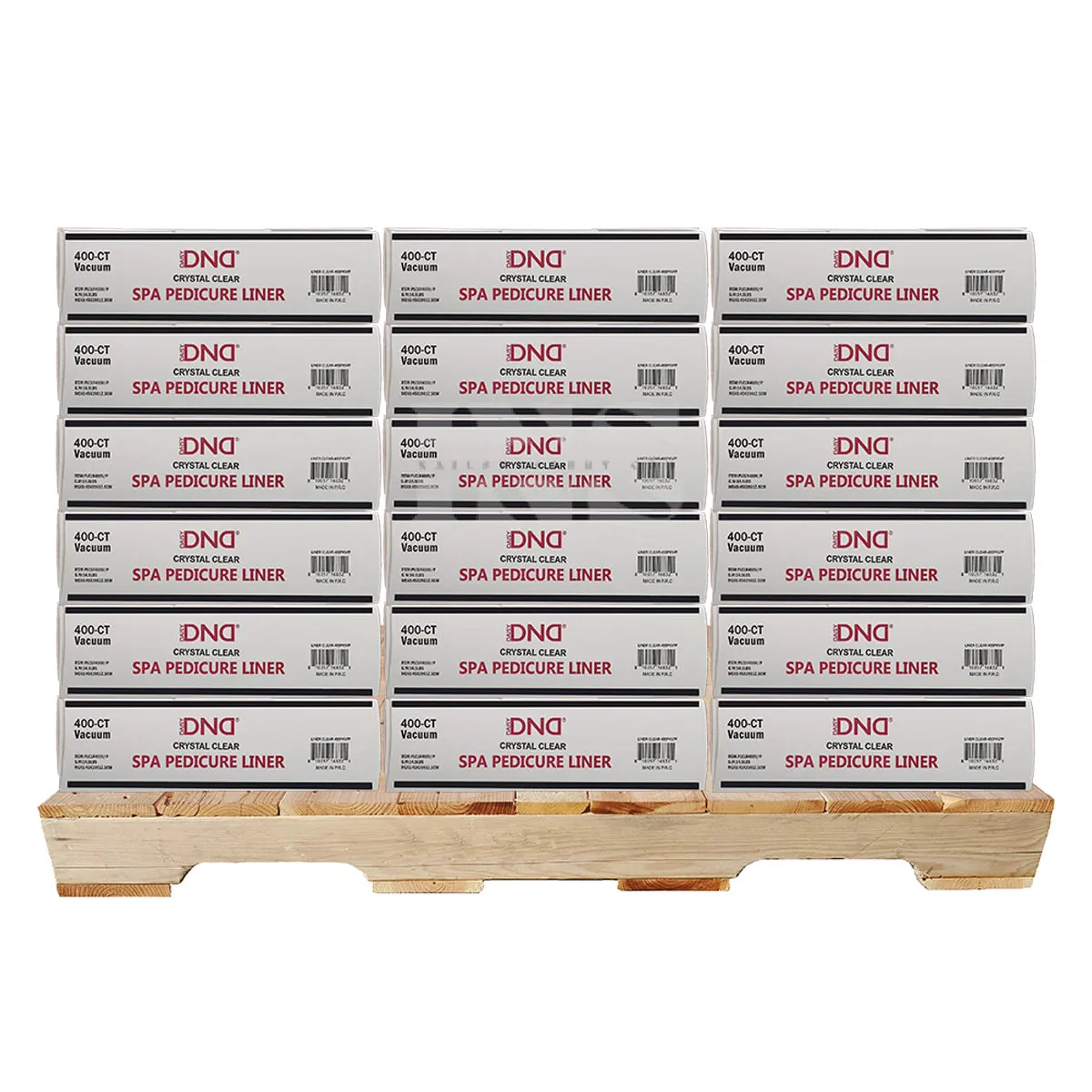 DND Disposable Pedicure Liner Clear 400/Box - 108/Pallet (W2) - Image 2
