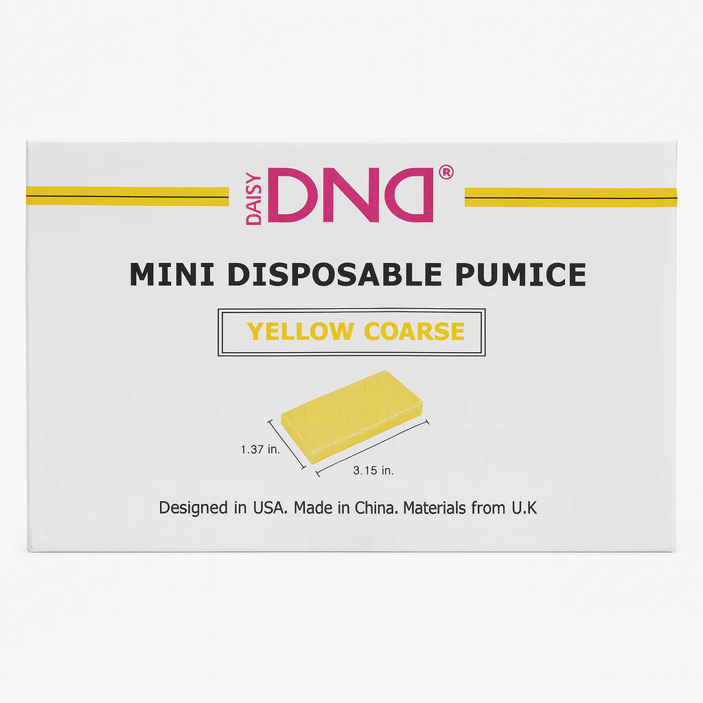 DND Disposable Yellow Mini Pumice 1600/Box