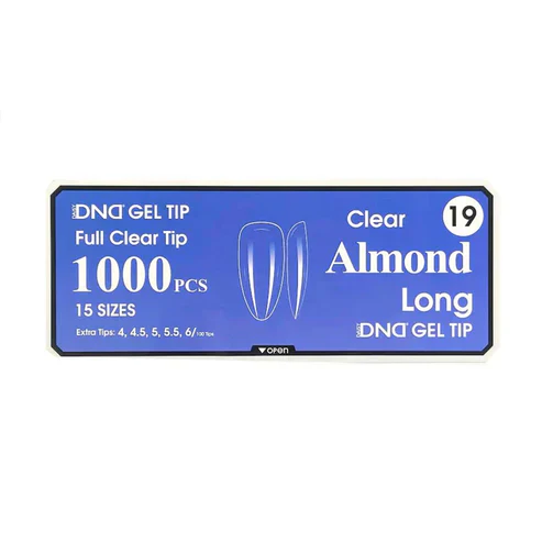 DND Gel Clear Almond Tips 1000pcs/Box