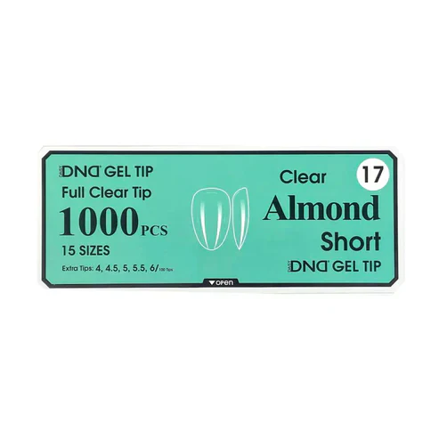 DND Gel Clear Almond Tips 1000pcs/Box - Image 3
