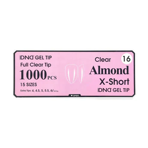 DND Gel Clear Almond Tips 1000pcs/Box - Image 5