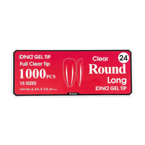 DND Gel Clear Round Tips 1000pcs/Box