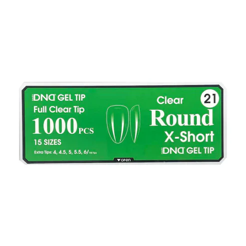 DND Gel Clear Round Tips 1000pcs/Box - Image 5