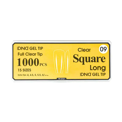 DND Gel Clear Square Tips 1000pcs/Box