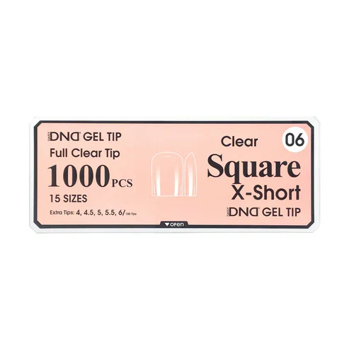DND Gel Clear Square Tips 1000pcs/Box - Image 5