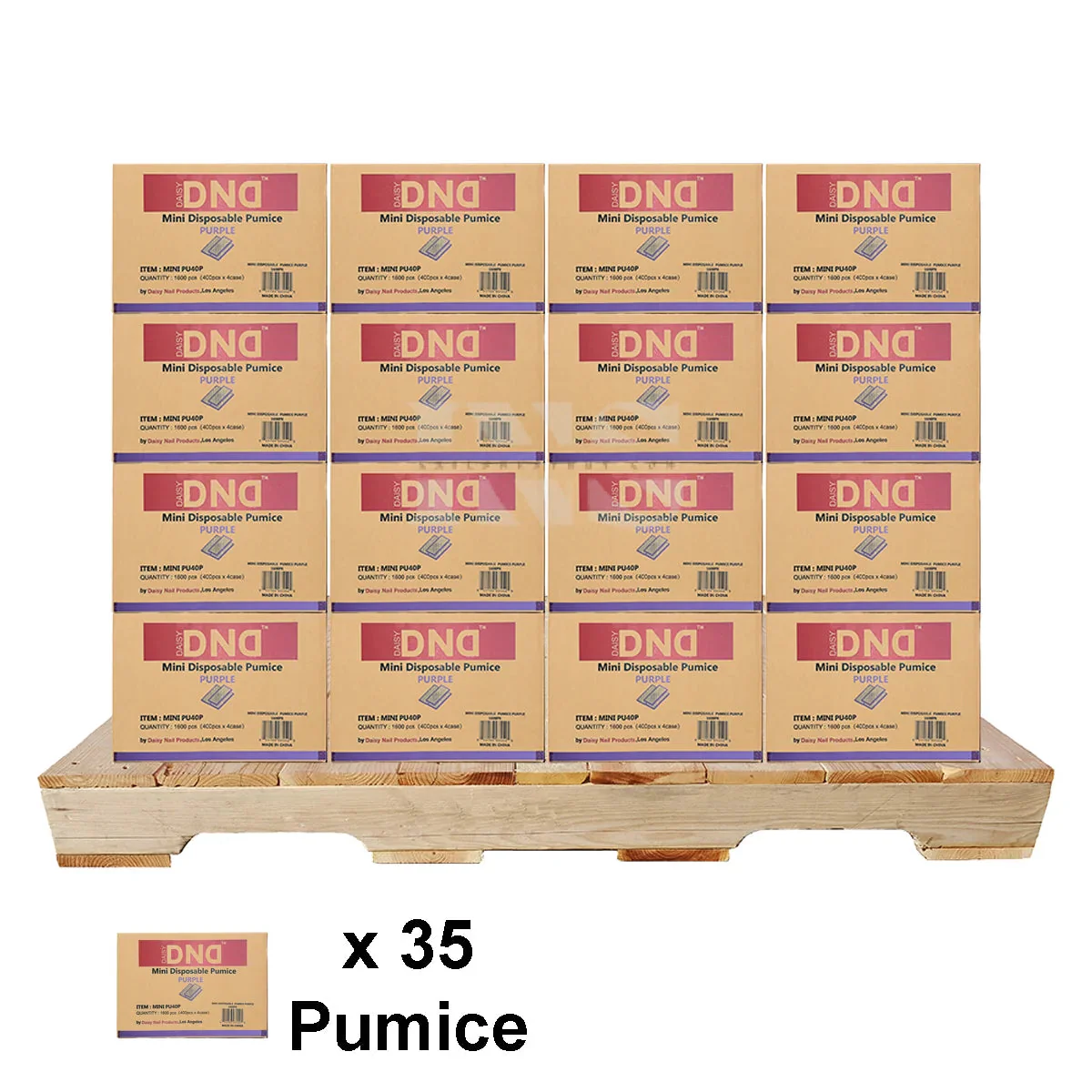 DND Mini Pumice Purple 1600/Case - 35/Case per PALLET (W2)