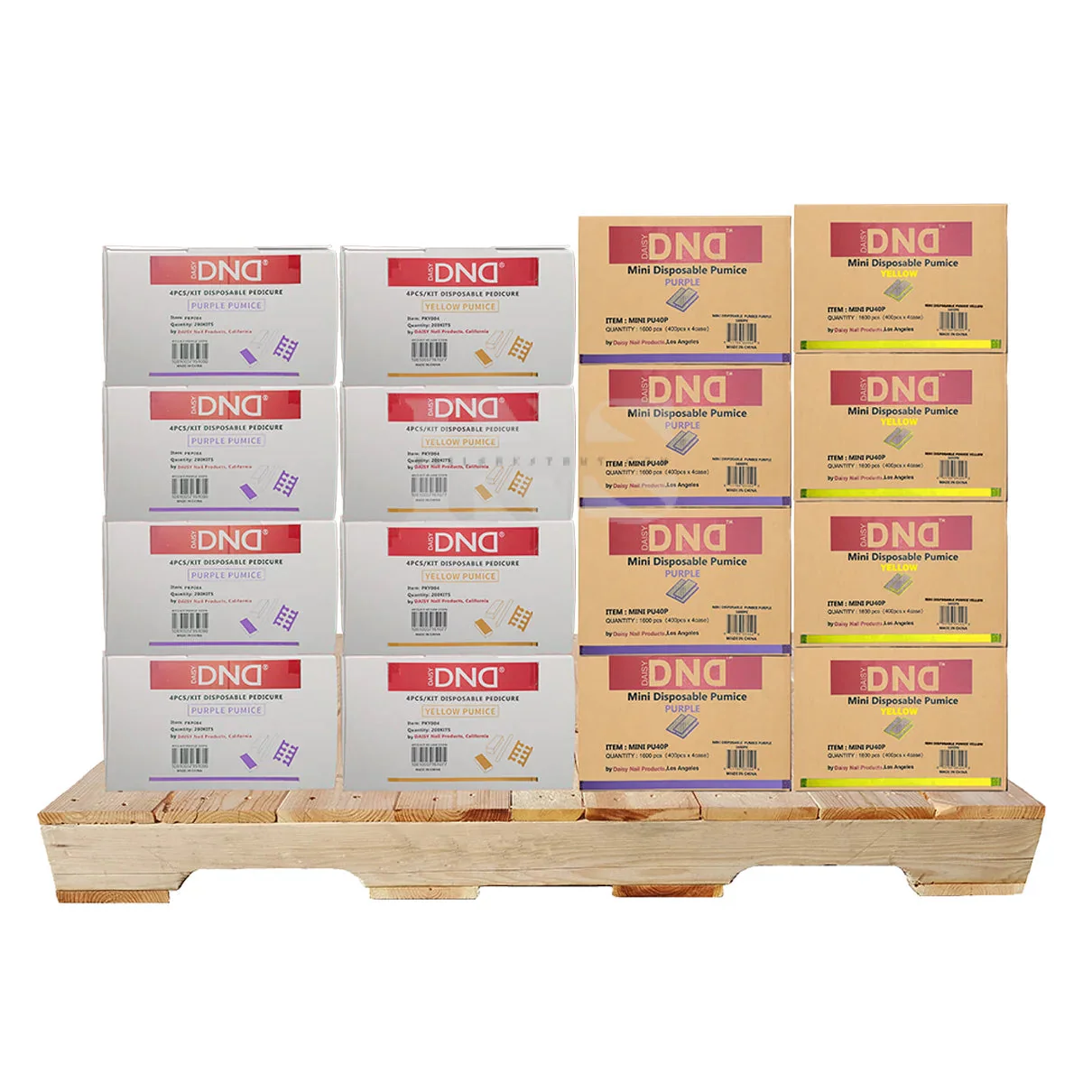 DND Pedicure Kit (30 Boxes) & Mini Pumice (17 Cases) PALLET (W2) Mix #4 - Image 2