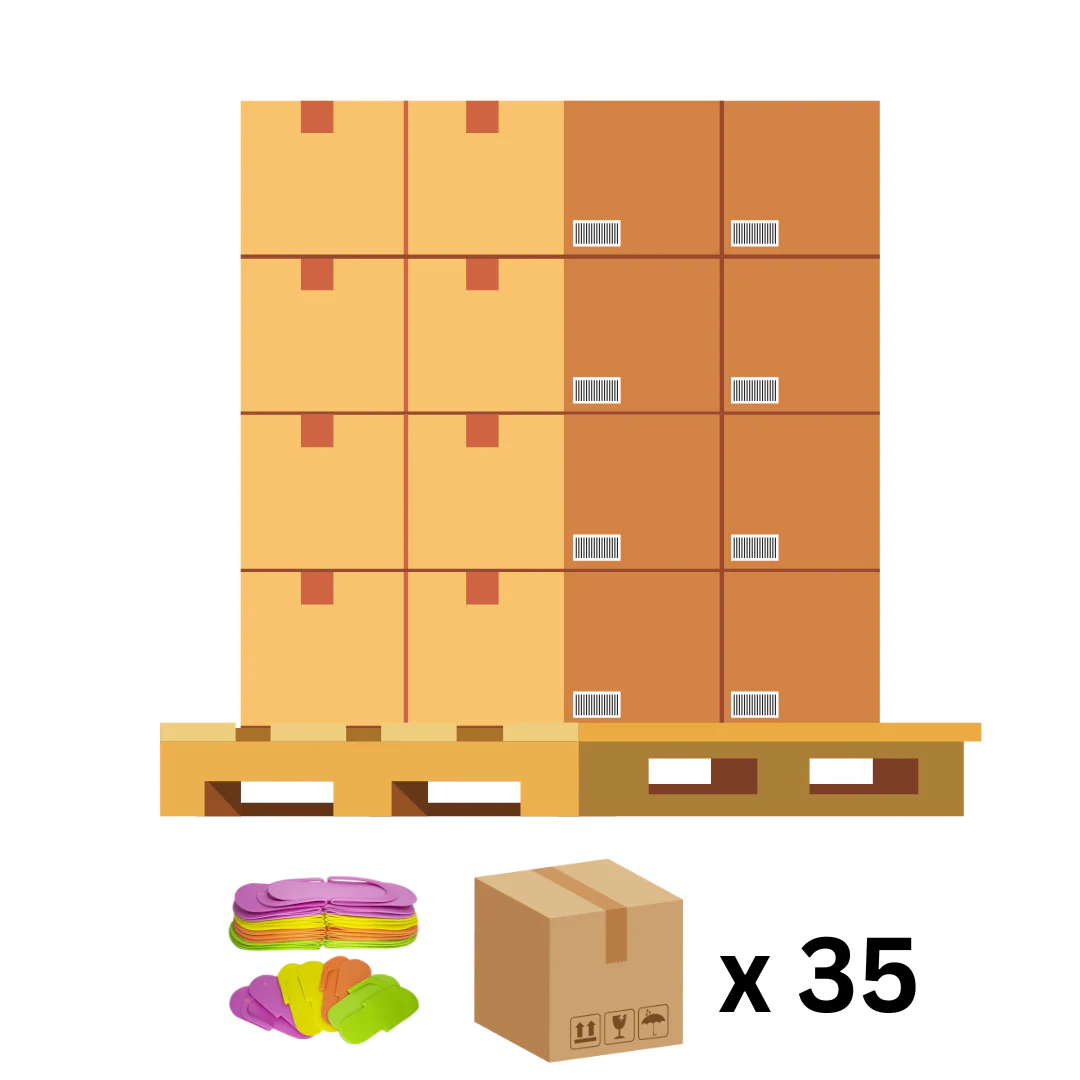DND Pedicure Slippers (Hooked) 360pairs/Case - 35 Cases per PALLET (W2)
