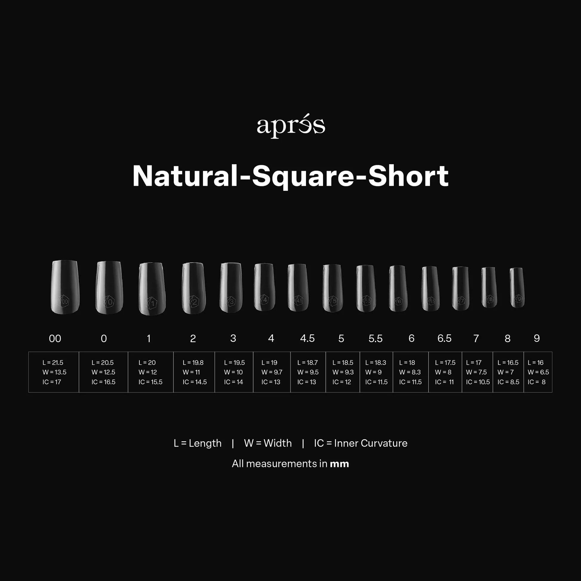 APRES Gel-X Natural Square Tips 600pcs/Box - Image 6