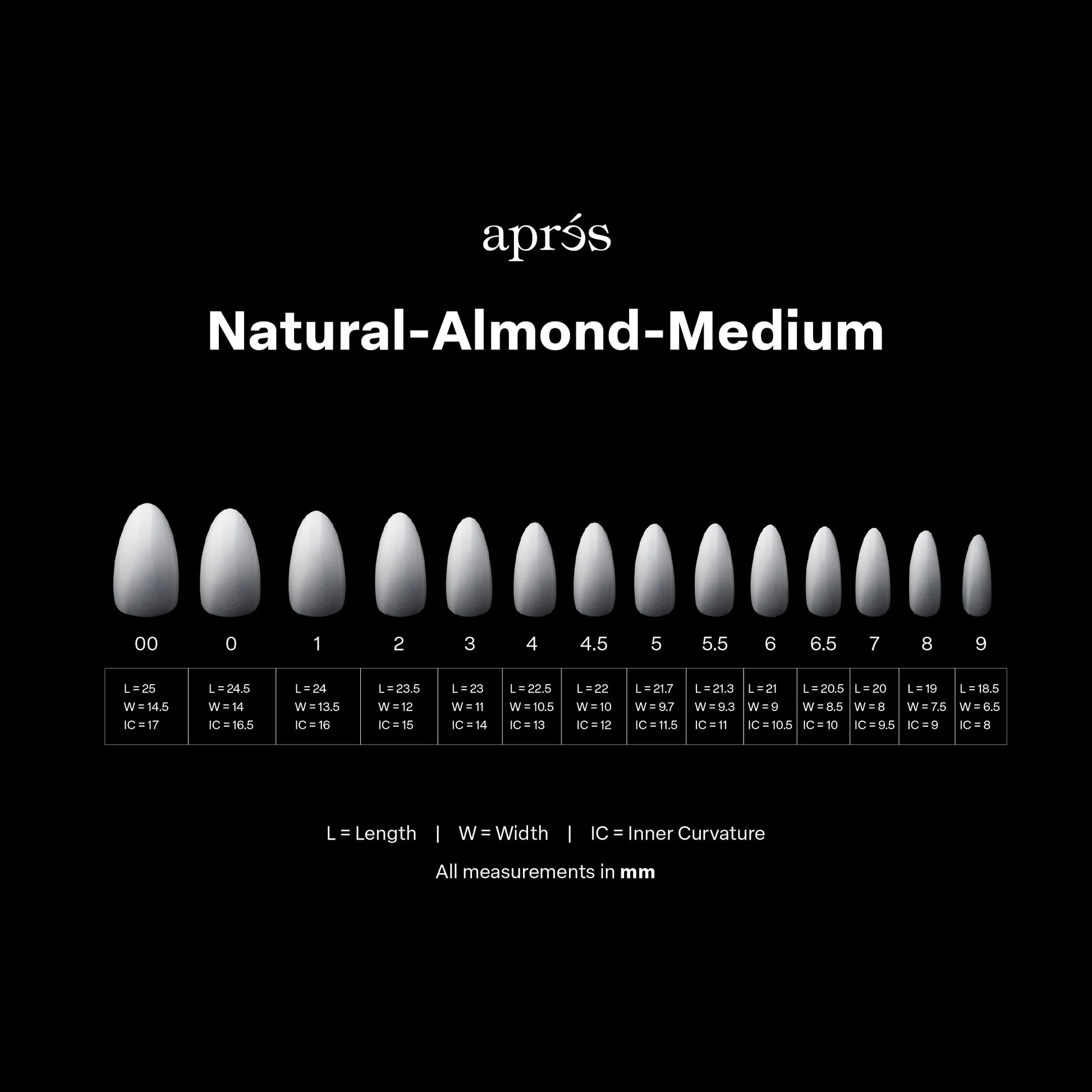 APRES Gel-X Ombre Natural Almond Medium 14 sizes - Image 4