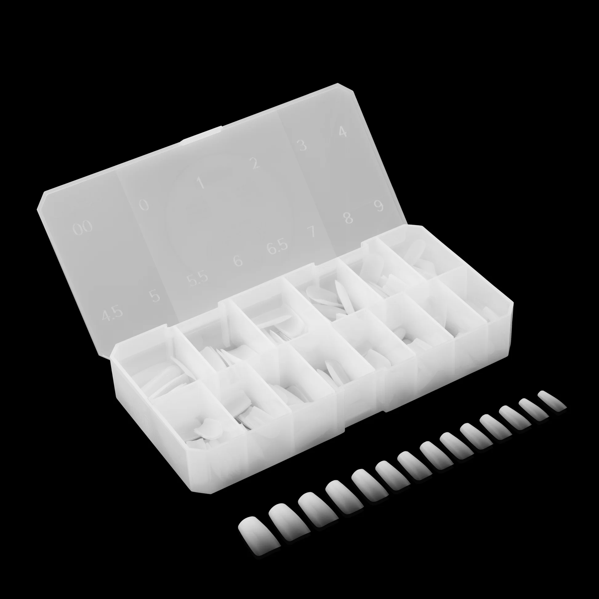 APRES Gel-X Ombre Natural Square Medium 14 sizes - Image 3