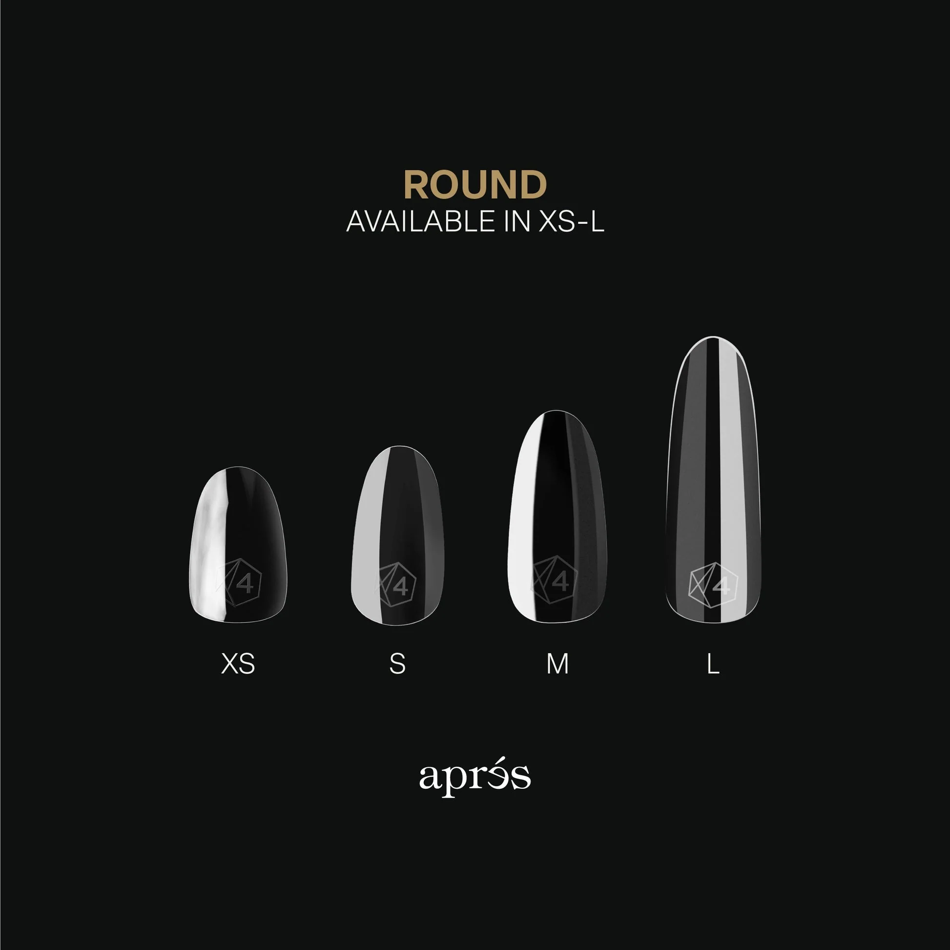APRES Gel-X Sculpted Round Tips 600pcs/Box - Image 4