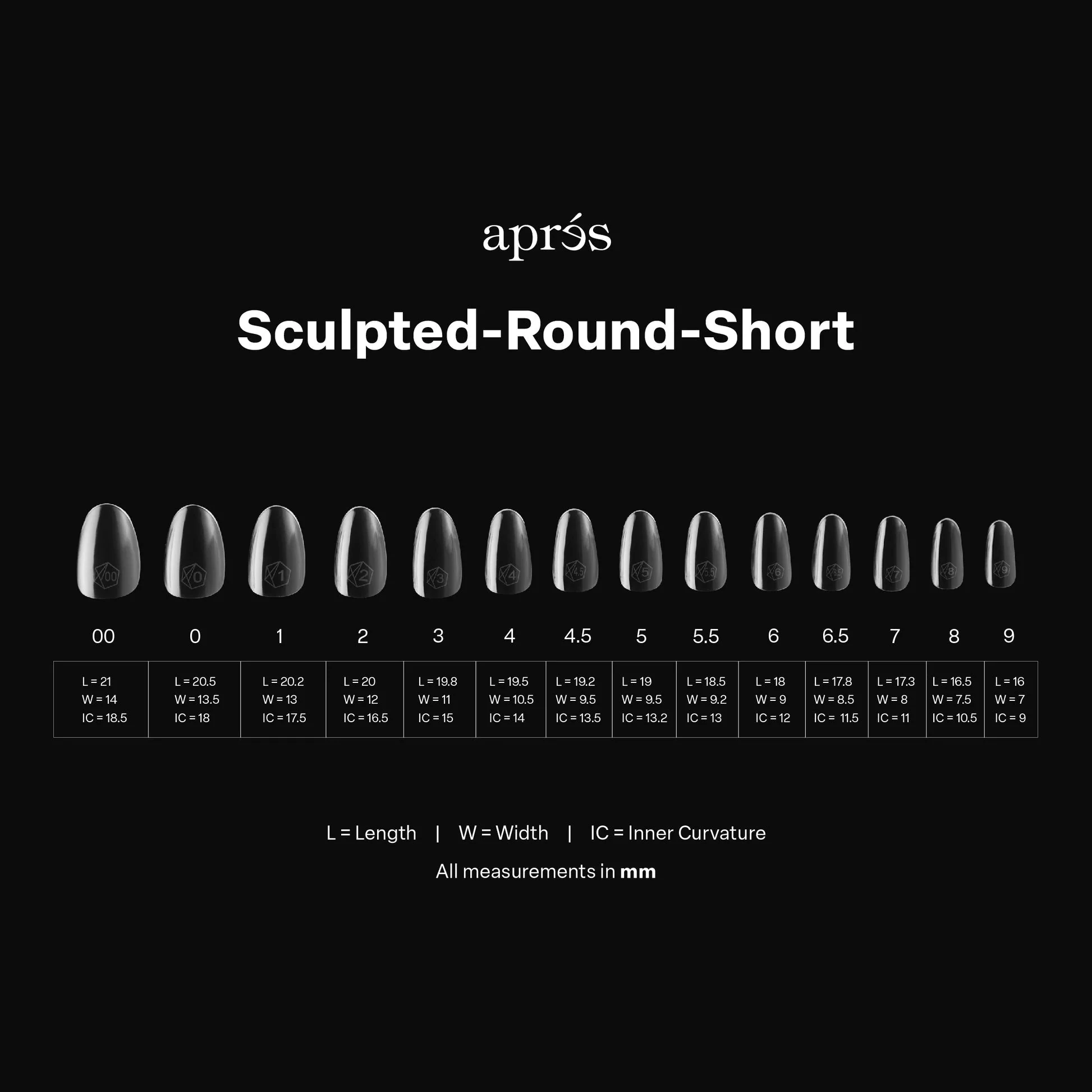 APRES Gel-X Sculpted Round Tips 600pcs/Box - Image 6