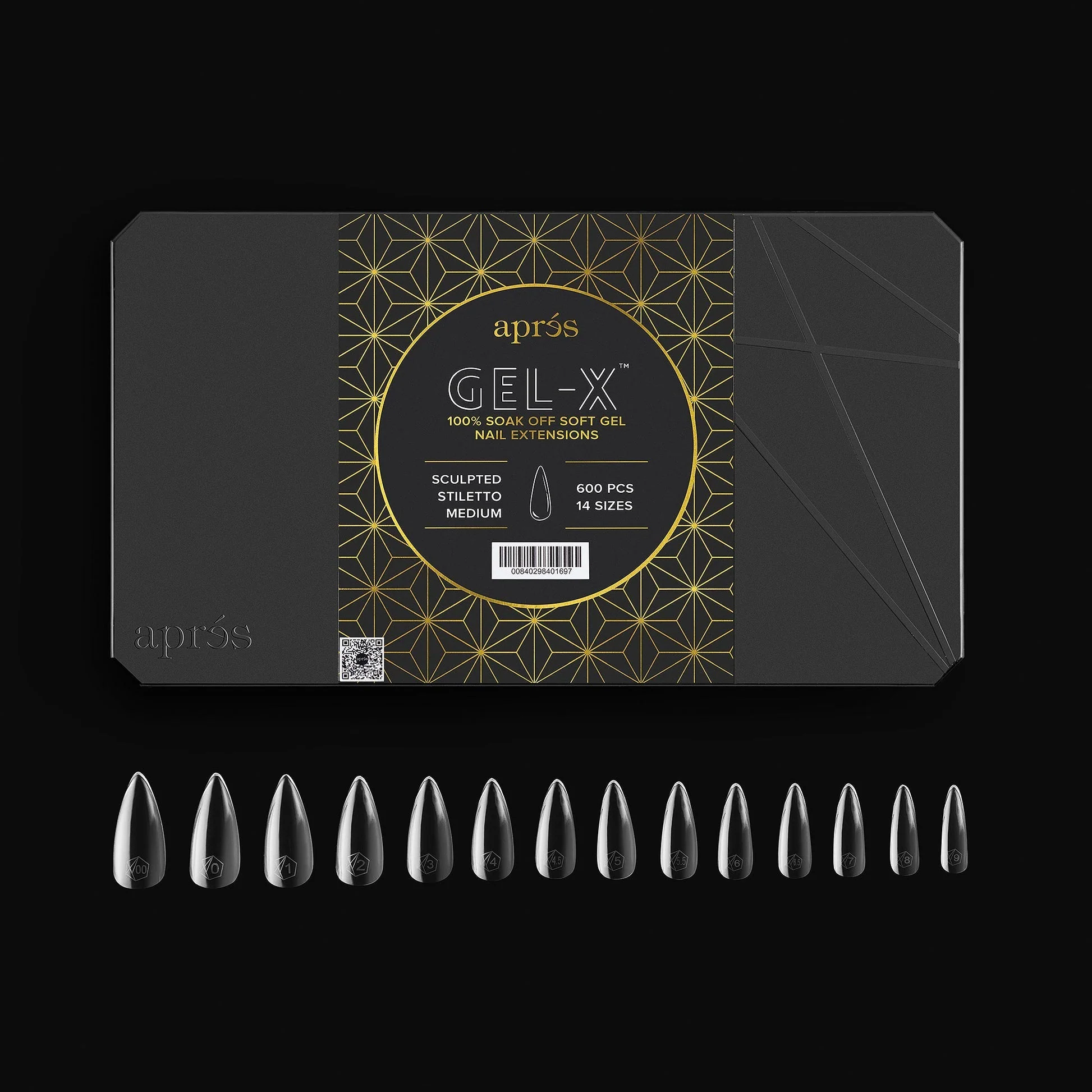 APRES Gel-X Sculpted Stiletto Tips 600pcs/Box - Image 2