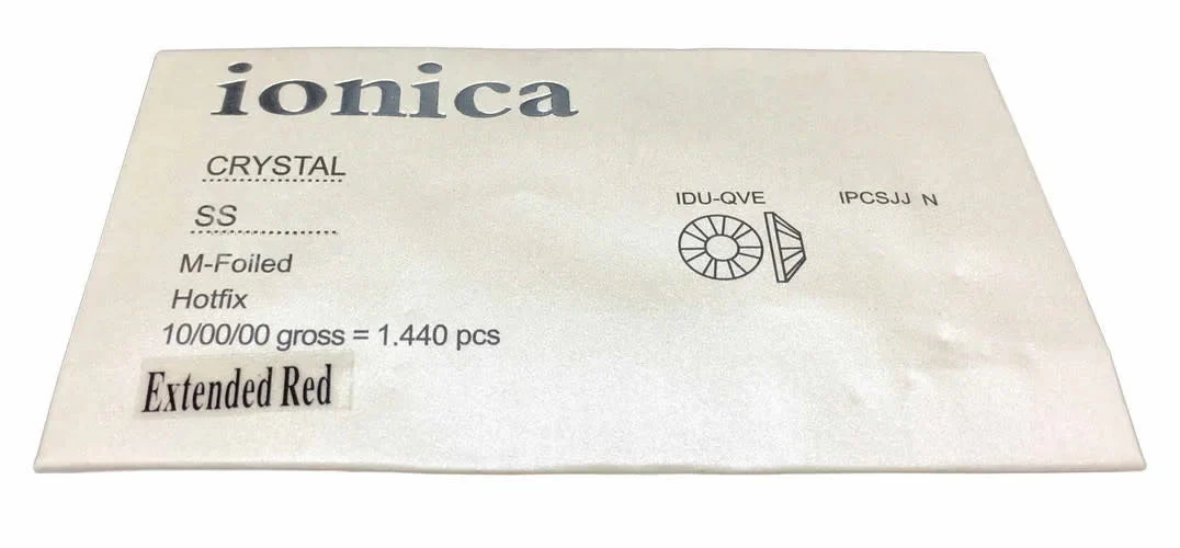 IONICA Crystal Rhinestones Extended Red