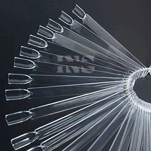 Nail Tip Clear Polish Display w/ Ring (100 pcs)