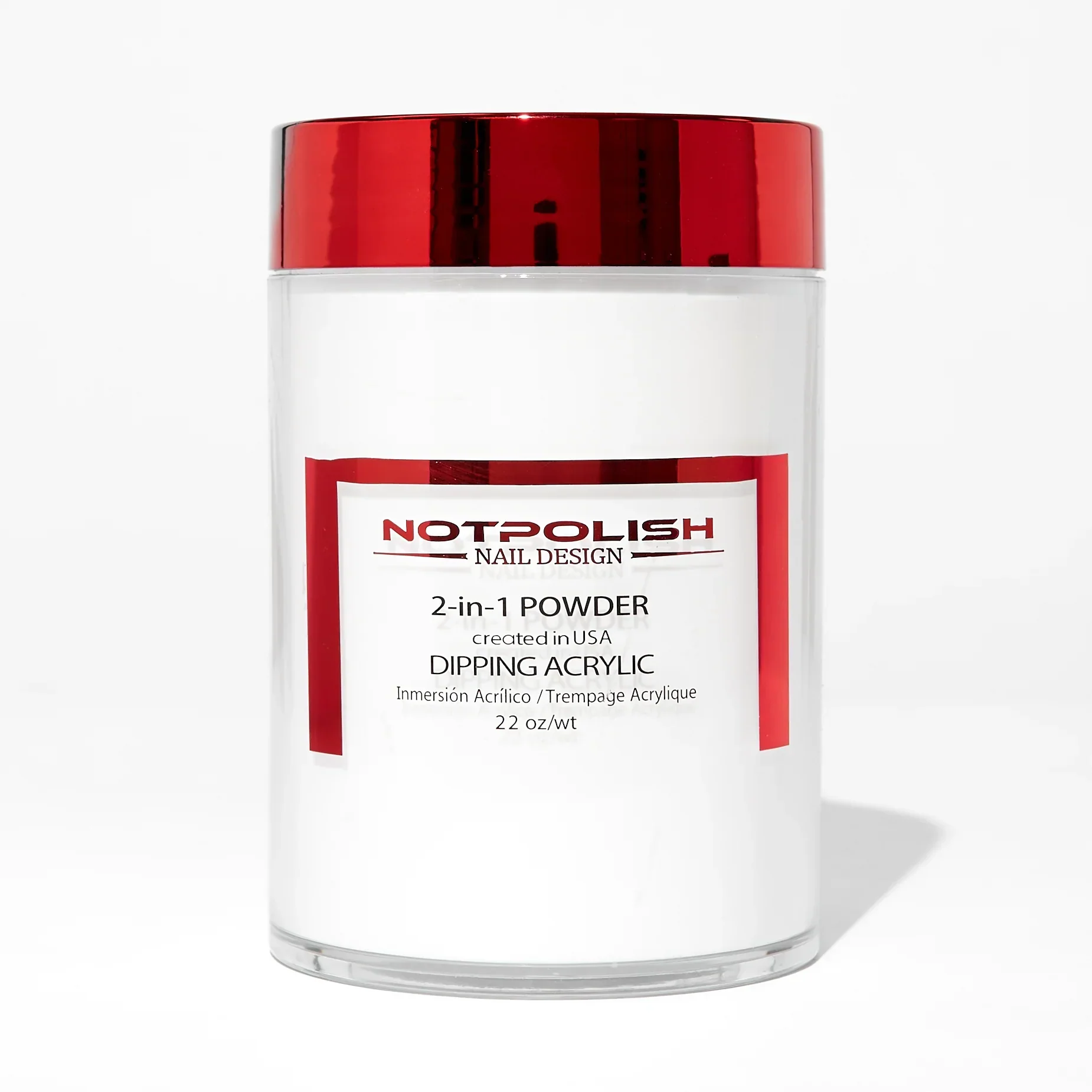 NOTPOLISH 2 in 1 Powder - 01 Clear Refill - 22 oz