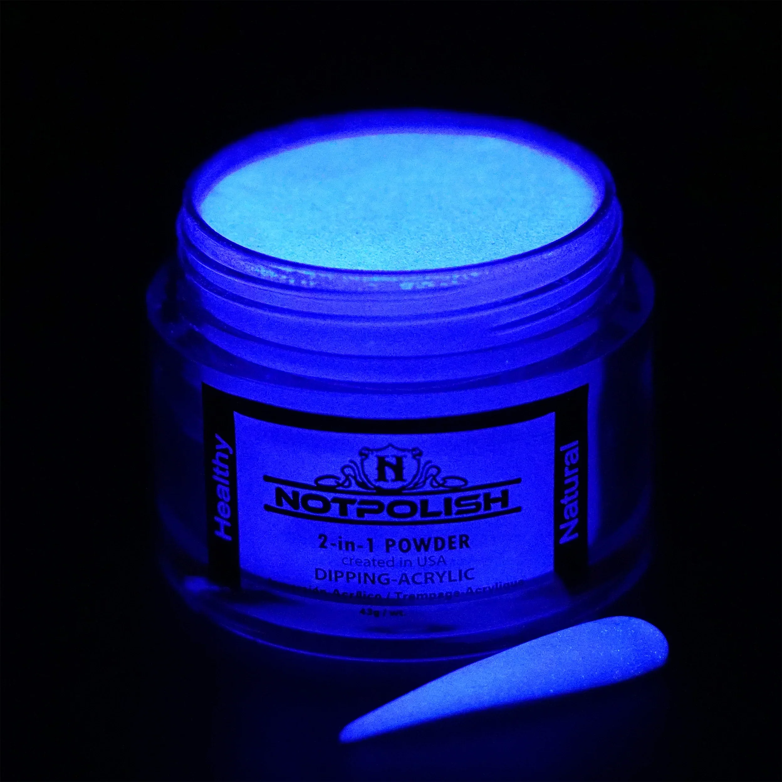 NOTPOLISH 2 in 1 Powder - G01 Purple White - 2 oz - Image 2