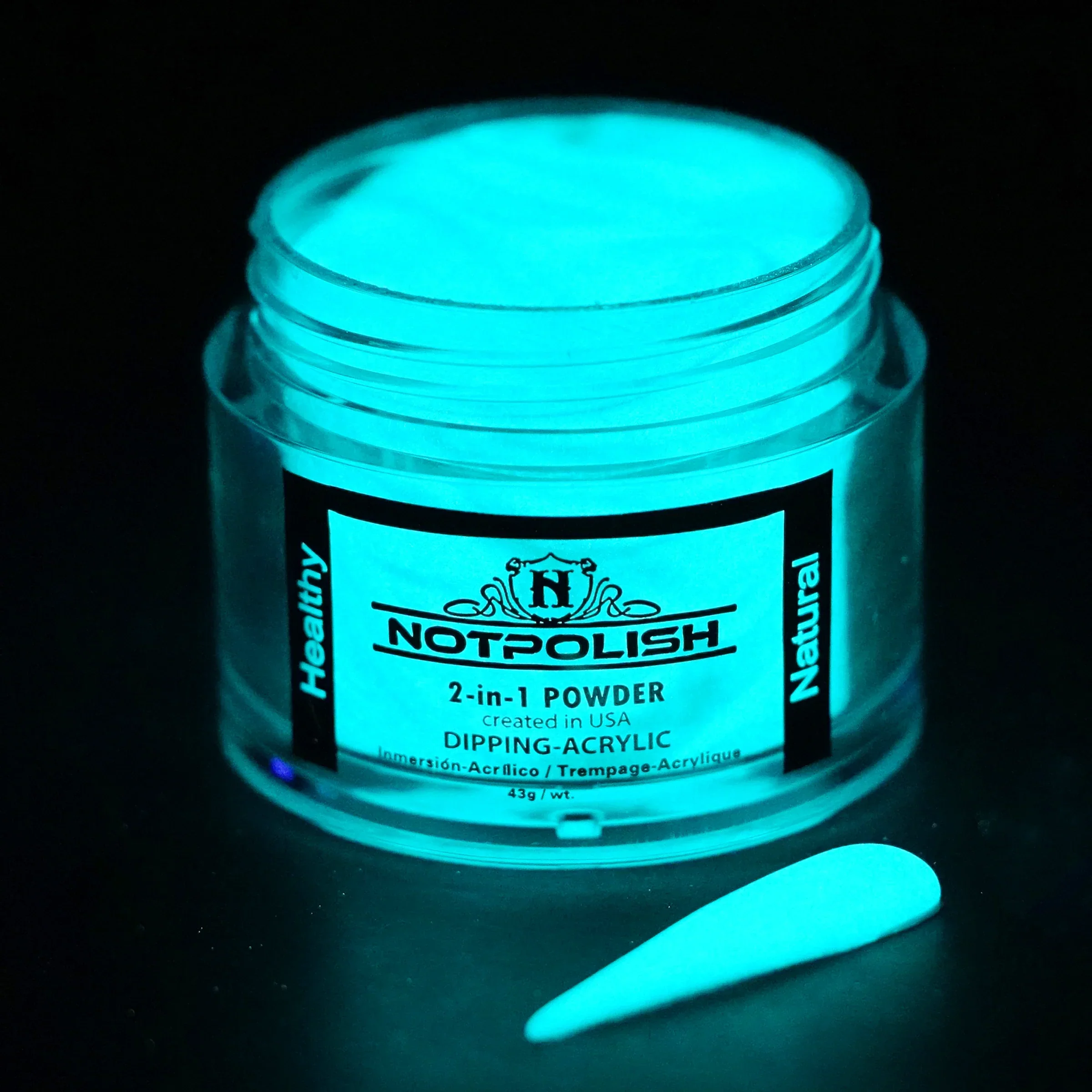 NOTPOLISH 2 in 1 Powder - G03 Neon Orange - 2 oz - Image 2