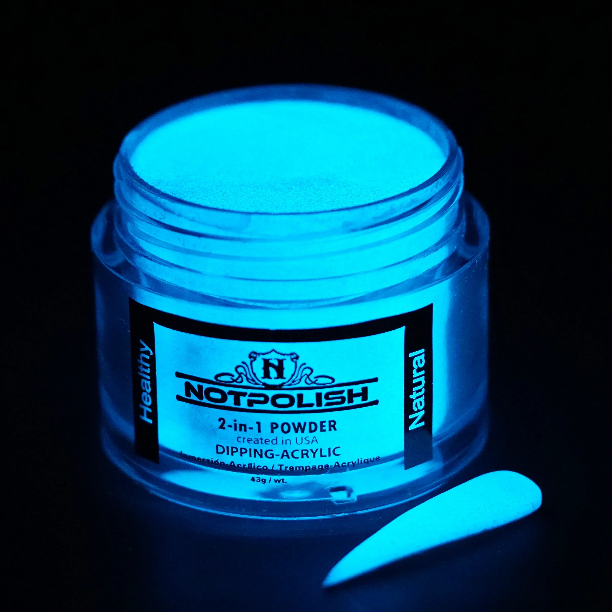 NOTPOLISH 2 in 1 Powder - G04 White Glitter - 2 oz - Image 2