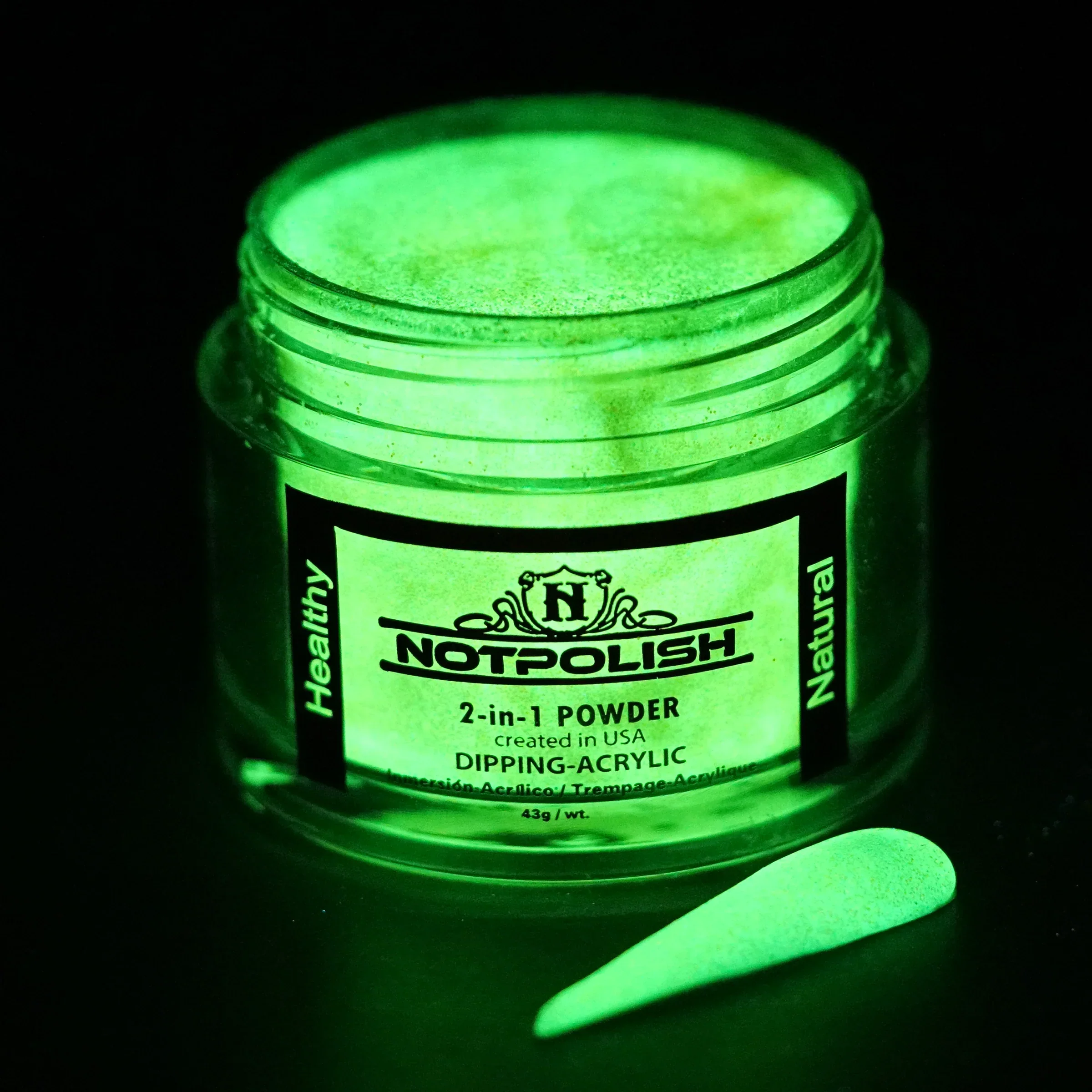 NOTPOLISH 2 in 1 Powder - G08 Glow Me The Money - 2 oz - Image 2