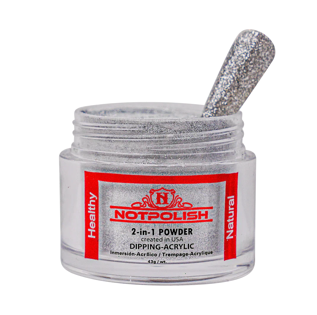 NOTPOLISH 2 in 1 Powder - M27 Silver Star - 2 oz - Image 2
