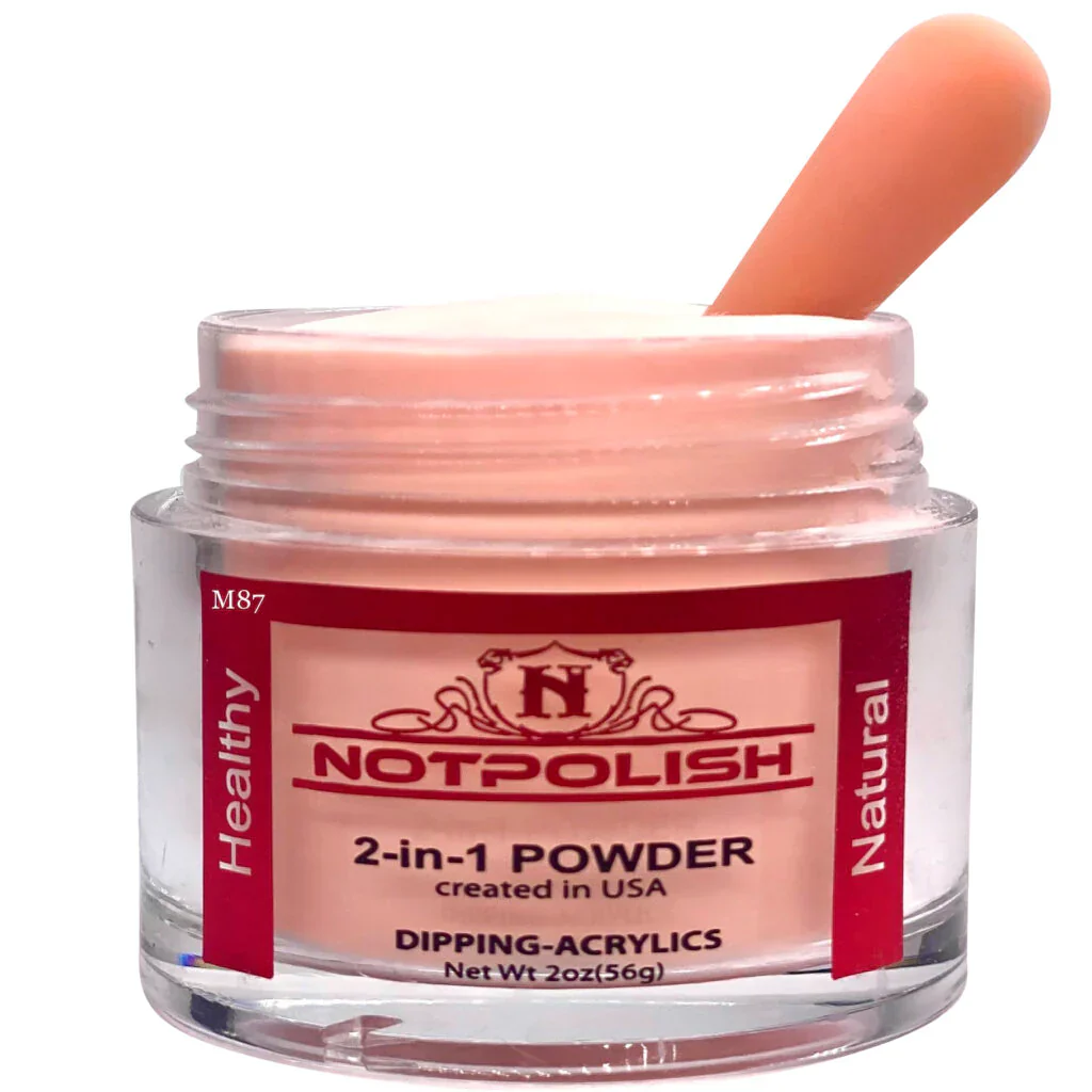 NOTPOLISH 2 in 1 Powder - M87 Coral Pink - 2 oz - Image 4
