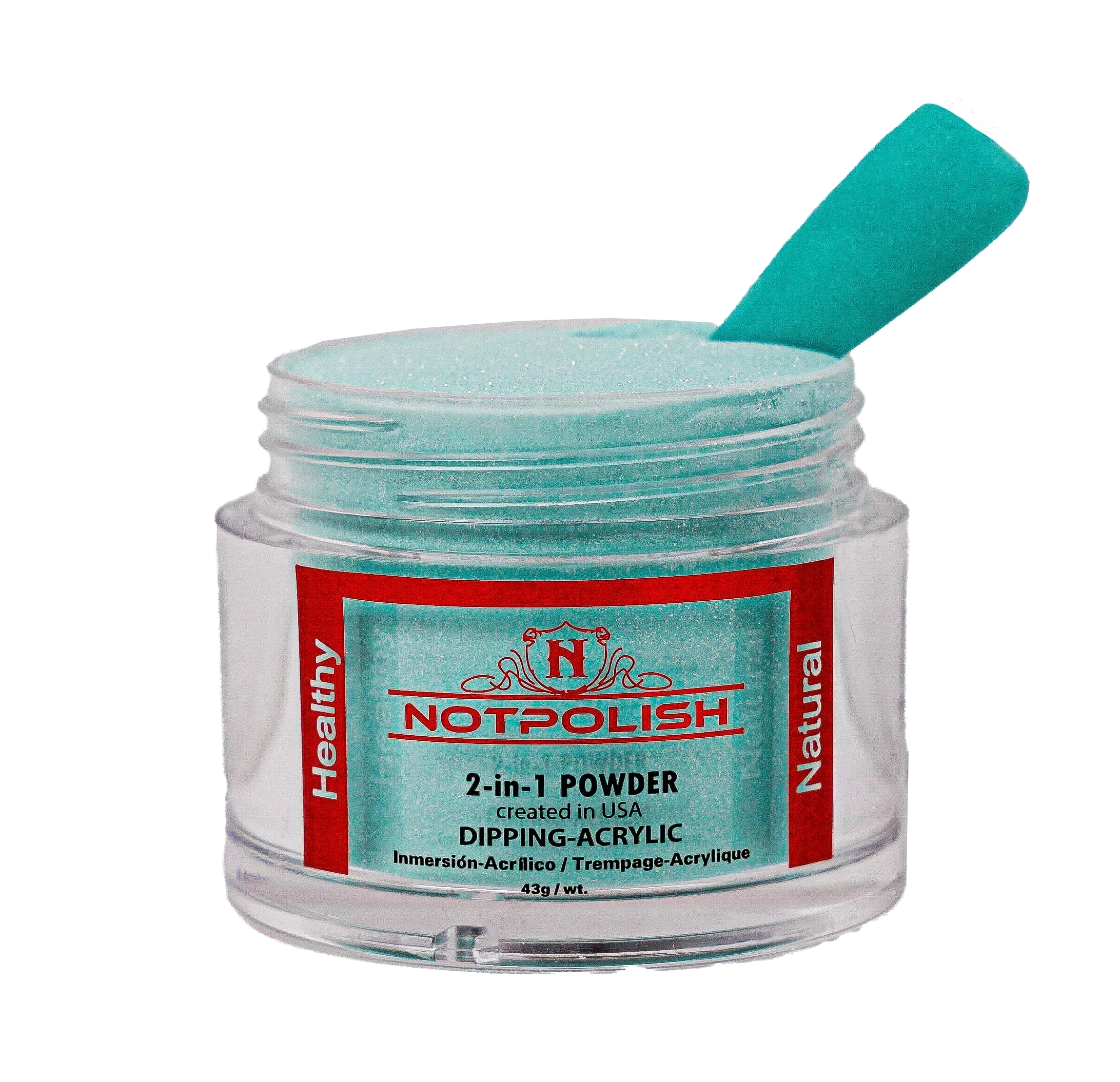 NOTPOLISH 2 in 1 Powder - M97 Pleasant Teal - 2 oz - Image 3