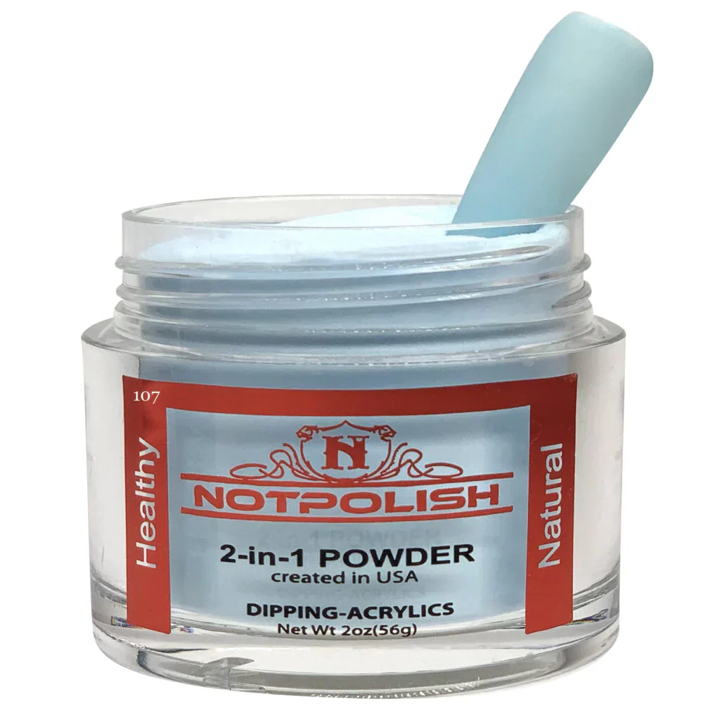 NOTPOLISH 2 in 1 Powder - OG107 Azure - 2 oz - Image 4