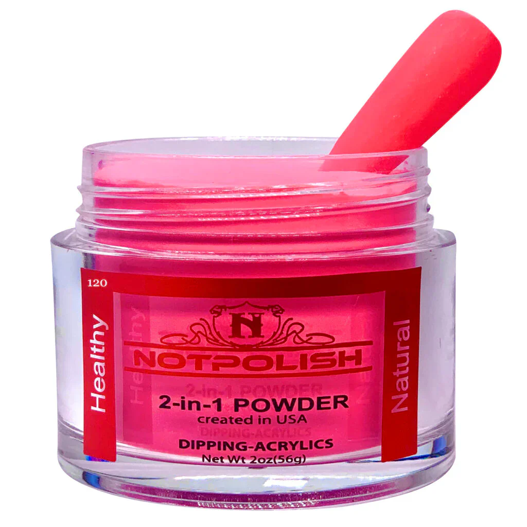 NOTPOLISH 2 in 1 Powder - OG120 Fire it Up - 2 oz - Image 2
