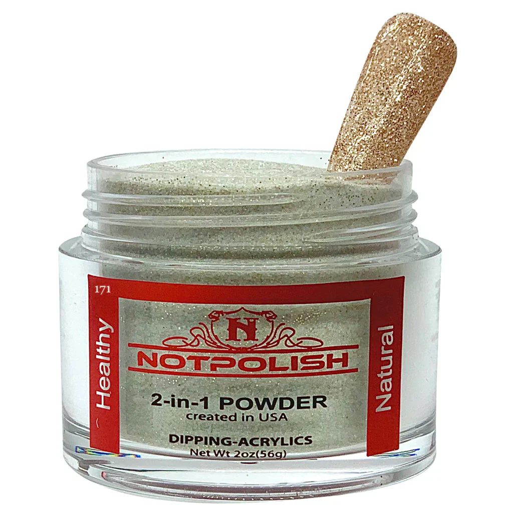 NOTPOLISH 2 in 1 Powder - OG171 Champagne Gold - 2 oz - Image 4
