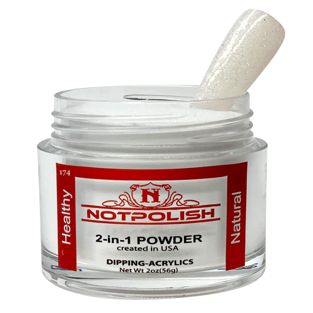 NOTPOLISH 2 in 1 Powder - OG174 Mystic White - 2 oz - Image 4
