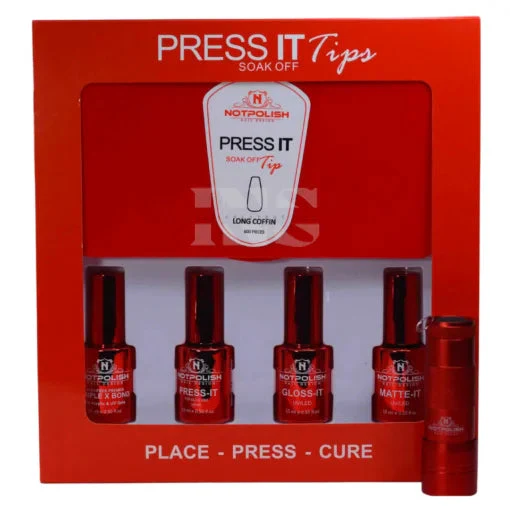 NOTPOLISH PRESS-IT STARTER KIT PLUS LED/ULTRA VIOLET FLASHLIGHT COFFIN