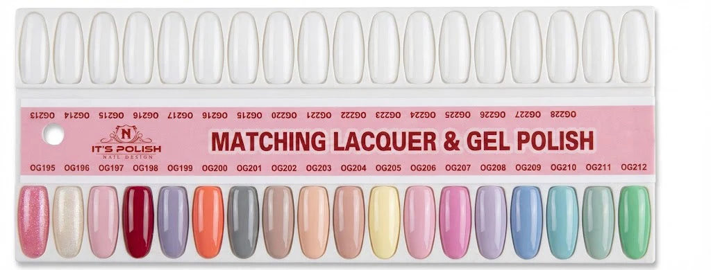 NOTPOLISH Sample Chart OG195 - OG212
