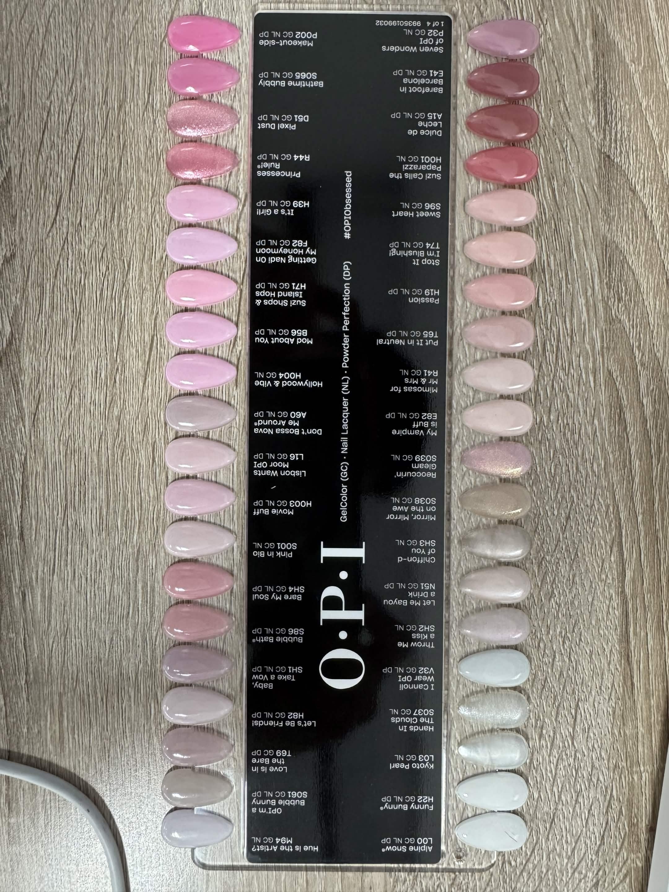 OPI  Chart 160 Colors  - Black (4 Pieces) - Image 2